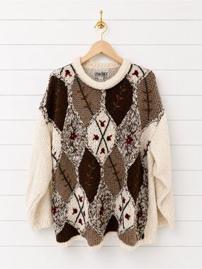 Vintage 90s Extra Touch Heavy Cable Knit Sweater Size XL